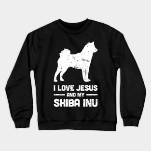 Shiba Inu - Funny Jesus Christian Dog Crewneck Sweatshirt